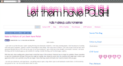 Desktop Screenshot of letthemhavepolish.com