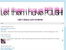 Tablet Screenshot of letthemhavepolish.com